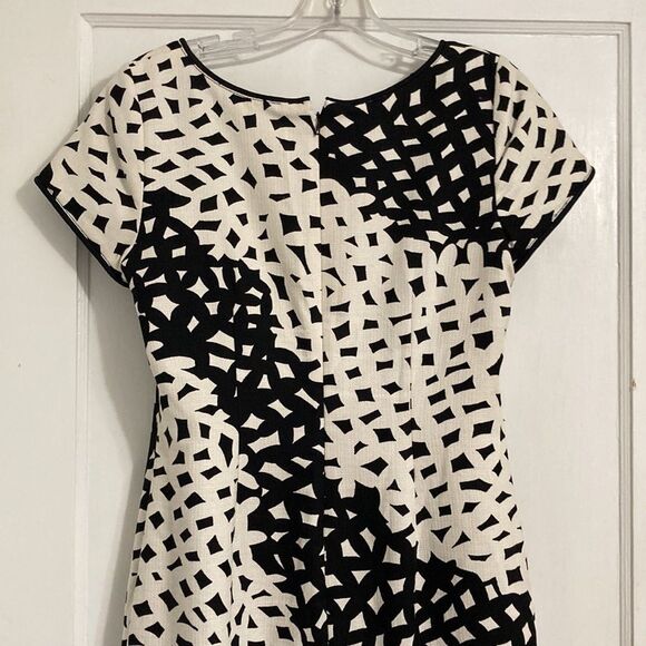 Talbots Black/White Cream Dress - Picture 9 of 11